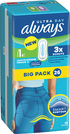 Ultra-Binden Day Normal 1, Big Pack, 26 St