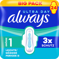 Ultra-Binden Day Normal 1 mit Flügel, Big Pack, 24 St