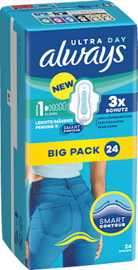 Ultra-Binden Day Normal 1 mit Flügel, Big Pack, 24 St