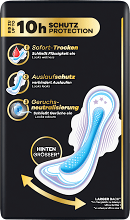 Ultra-Binden Secure Night 4 mit Flügeln, Big Pack, 16 St