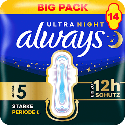 Ultra-Binden Secure Night Extra, Big Pack, 14 St
