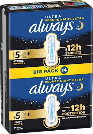 Ultra-Binden Secure Night Extra, Big Pack, 14 St