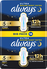 Ultra-Binden Secure Night Extra, Big Pack, 14 St