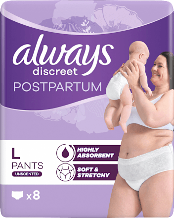 Wochenbett Pants discreet Postpartum, Gr. L, 8 St