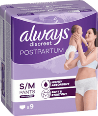 Wochenbett Pants discreet Postpartum, Gr. S/M, 9 St