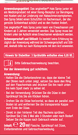 Keelspray junior, 20 ml