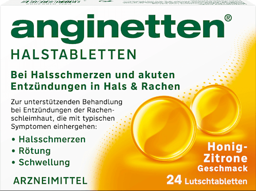 Halstabletten Honig-Zitrone, 24 St