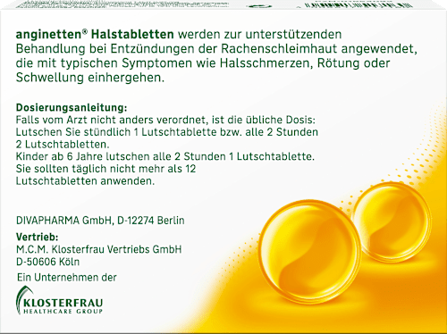Halstabletten Honig-Zitrone, 24 St