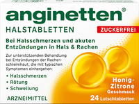 Suikervrije keelpastilles honing-citroen, 24 stuks