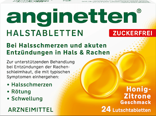 Suikervrije keelpastilles honing-citroen, 24 stuks