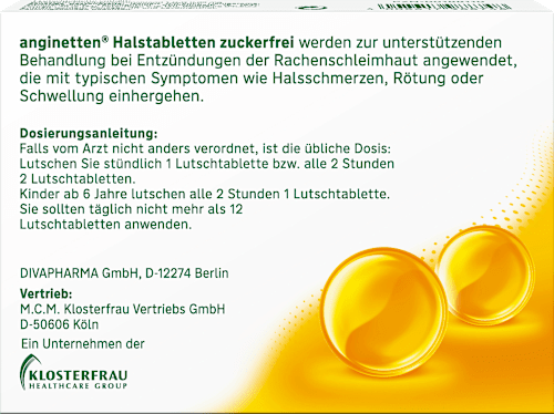 Halstabletten zuckerfrei Honig-Zitrone, 24 St