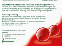 Halstabletten zuckerfrei Kirsche, 24 St