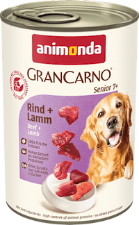 Nassfutter Hund mit Rind & Lamm, Senior, 400 g
