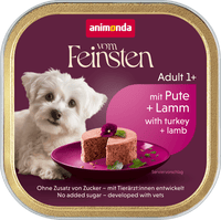 animonda VOM FEINSTEN Nassfutter Hund mit Pute & Lamm, 150 g