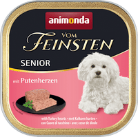 Nassfutter Hund mit Putenherzen, Senior, 150 g