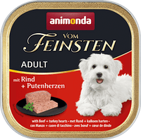 Nassfutter Hund mit Rind & Putenherzen, 150 g