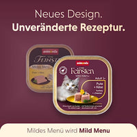 Nassfutter Katze mit Pute & Käse, mildes Menü, 100 g