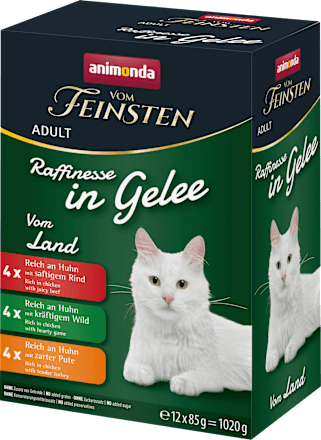 Nassfutter Katze Mix vom Land, Raffinesse in Gelee, Multipack (12x85 g), 1,02 kg