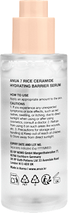 Serum 7 Rice Ceramide Hydrating, 50 ml