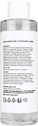 Toner Heartleaf77 Soothing, 250 ml