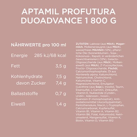 Anfangsmilch 1 Profutura Duo Advance von Geburt an, 800 g