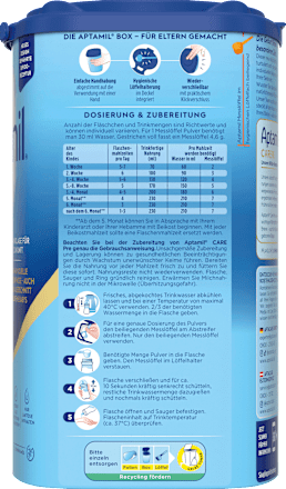 Anfangsmilch Pre Care von Geburt an, 800 g
