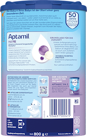 Anfangsmilch Pre HA von Geburt an, 800 g