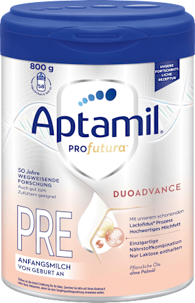 Anfangsmilch Pre Profutura Duo Advance von Geburt an, 800 g