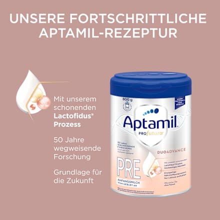 Anfangsmilch Pre Profutura Duo Advance von Geburt an, 800 g