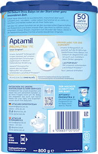 Anfangsmilch Pre Pronutra von Geburt an, 800 g