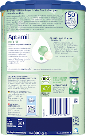 Anfangsmilch Pre von Geburt an, 800 g