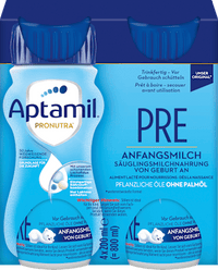 Anfangsmilch Pronutra Pre trinkfertig von Geburt an 4x200ml, 0,8 l
