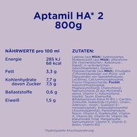 Folgemilch 2 HA  nach dem 6. Monat, 800 g