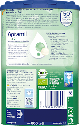 Folgemilch 2 nach dem 6. Monat, 800 g