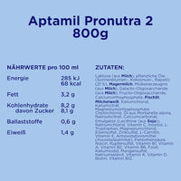 Folgemilch 2 Pronutra nach dem 6. Monat, 1,2 kg