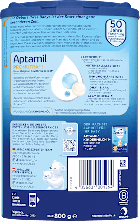 Folgemilch 3 Pronutra ab dem 10. Monat, 800 g