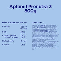 Folgemilch 3 Pronutra ab dem 10. Monat, 800 g