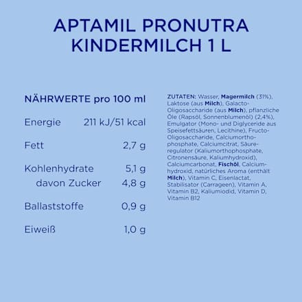 Kindermilch Pronutra, ab 1 Jahr, 1 l