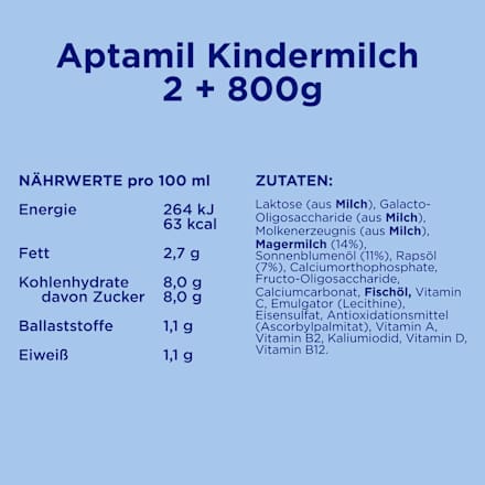 Kindermilch Pronutra ab 2 Jahren, 800 g