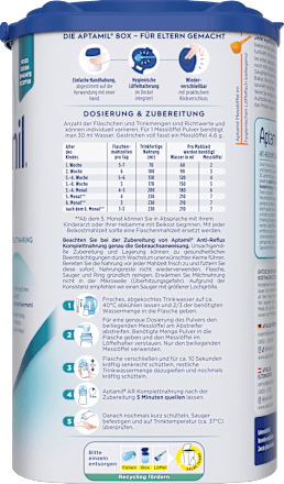 Spezialnahrung Anti-Reflux von Geburt an, 800 g