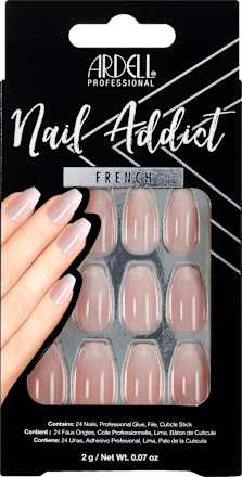 Kunstnagels Nail Addict French Fade, 24 stuks