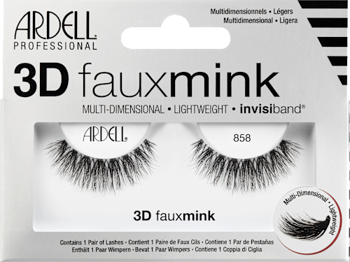Kunstmatige wimpers 3D Faux Mink 858 (1 paar), 2 stuks