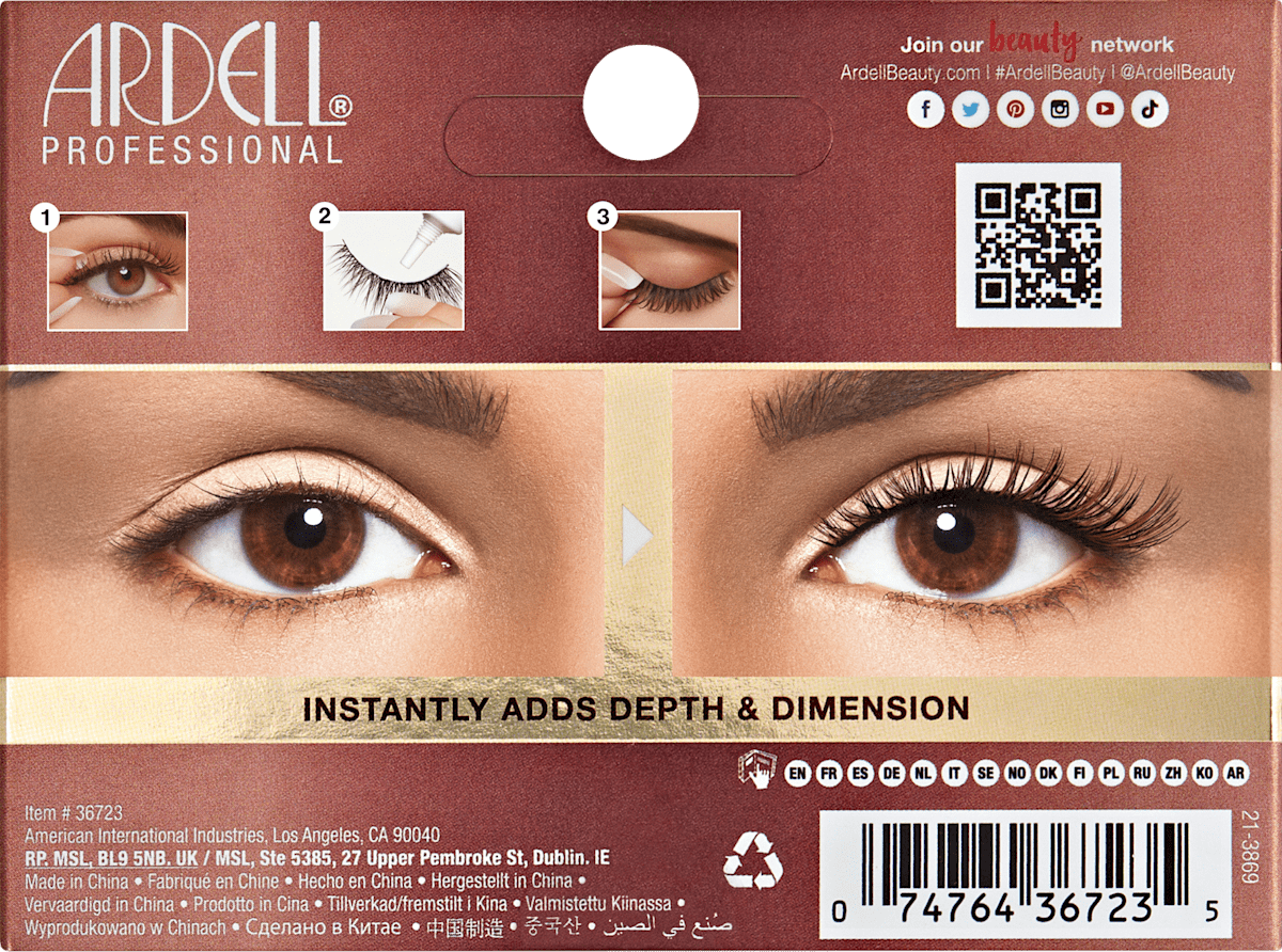 Valse wimpers Balayage Wispies Bronde (1 paar), 2 stuks