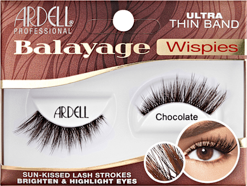 Künstliche Wimpern Balayage Wispies Chocolate (1 Paar), 2 St