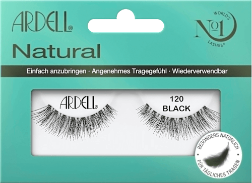 Künstliche Wimpern Natural 120 Demi Black (1 Paar), 2 St