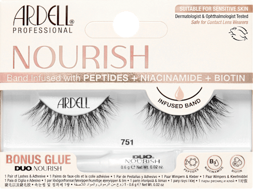 Künstliche Wimpern Nourish 751 (1 Paar), 1 St