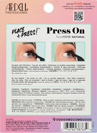 Künstliche Wimpern Press On Fauxmink, 60 St
