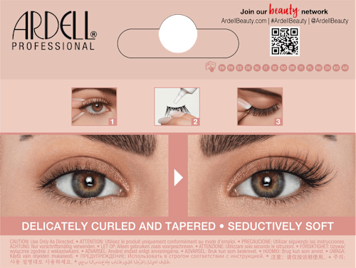 Künstliche Wimpern Set 434 3/4 Naked (1 Paar) & Mini Duo Kleber, 1 St