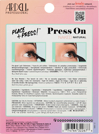Künstliche Wimpern Set Naked Press On Natural, 1 St