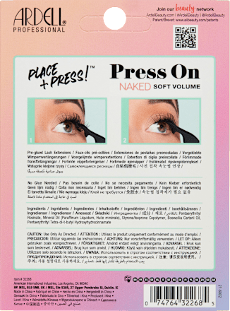 Kunstmatige Wimpers Set Naked Press On Soft Volume, 1 st.